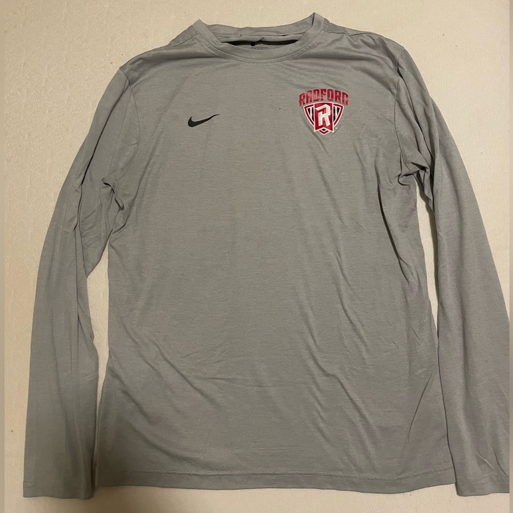 Men’s Nike long sleeve Dri-fit shirt. Radford University. Size medium.